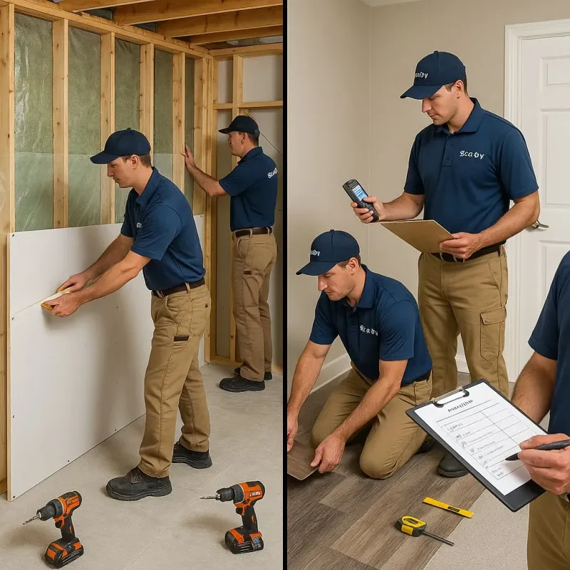 Repairs and Reconstruction process in Midland, WA